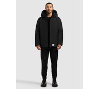 Anorak KHUJO "ETIAN", Herren, Gr. L, schwarz, 100% Polyester, unifarben, regular fit, eingesetzt elastischer Bund mit Windstopper, Jacken (91920120-L) schwarz