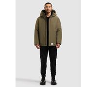 Anorak KHUJO "ETIAN", Herren, Gr. XL, scrub grün, 100% Polyester, unifarben, regular fit, eingesetzt elastischer Bund mit Windstopper, Jacken (26170033-XL) scrub grün