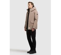 Anorak KHUJO "OREG", Herren, Gr. XL, greige, 85% Polyester, 15% Baumwolle, unifarben, regular fit hüftlang, eingesetzt elastischer Bund mit Windstopper, Jacken (67928551-XL) greige