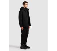 Anorak KHUJO "OREG", Herren, Gr. XXL, schwarz, 85% Polyester, 15% Baumwolle, unifarben, regular fit hüftlang, eingesetzt elastischer Bund mit Windstopper, Jacken (59262051-XXL) schwarz