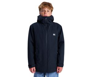 Anorak QUIKSILVER "Overcast 3K Parka", Jungen, Gr. 14, schwarz, Obermaterial: 65% Baumwolle, 35% Nylon., Jacken (93263745-14) schwarz
