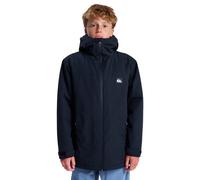 Anorak QUIKSILVER "Overcast 3K Parka", Jungen, Gr. 16, schwarz, Obermaterial: 65% Baumwolle, 35% Nylon;, Jacken (93263745-16) schwarz