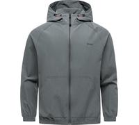 Anorak RAGWEAR "Roog A", Herren, Gr. XXL (56), dunkelgrau, Obermaterial: 94% Polyester, 6% Elasthan. Innenfutter: 100% Polyester, lässig geschnitten hüftlang, hoch geschlossener Ausschnitt, Ärmel ohne
