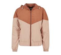 Anorak URBAN CLASSICS "Urban Classics Damen Ladies Arrow Windbreaker", Damen, Gr. 3XL, braun (terracotta, amber), 100% Polyester, mehrfarbig, normal, ohne Ausschnitt, Jacken (93019709-XXXL) terracotta
