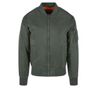 Anorak URBAN CLASSICS "Urban Classics Herren Basic Bomber Jacket", Herren, Gr. 3XL, olive, 100% Polyamid, unifarben, normal, amerikanischer Ausschnitt, Jacken (20063840-XXXL) olive