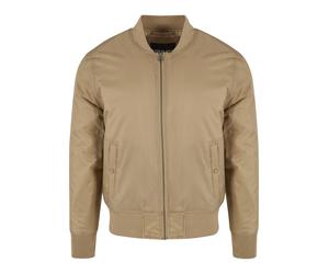 Anorak URBAN CLASSICS "Urban Classics Herren Basic Bomber Jacket", Herren, Gr. L, beige, 100% Polyamid, unifarben, normal, amerikanischer Ausschnitt, Jacken (83282664-L) beige