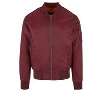 Urban Classics Männer Bomberjacke Basic in rot S rot