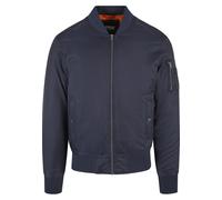 Anorak URBAN CLASSICS "Urban Classics Herren Basic Bomber Jacket", Herren, Gr. XXL, navy, 100% Polyamid, unifarben, normal, amerikanischer Ausschnitt, Jacken (17792401-XXL) navy