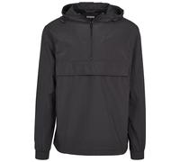 Anorak URBAN CLASSICS "Urban Classics Herren Basic Pull Over Jacket", Herren, Gr. 5XL, schwarz, 100% Polyester, unifarben, normal, ohne Ausschnitt, Mäntel (26556650-5XL) schwarz