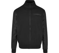 Urban Classics Organic And Recycled Fabric Mix Track Jacket Black Größe: M | Leichte Jacken Outlet | Herren | Schwarz