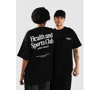 Another Cotton Lab Health And Sports Club Oversized T-Shirt black Herren Gr. S