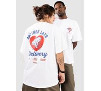 Another Cotton Lab Late Delivery T-Shirt white Herren Gr. XXL