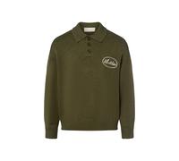 Troyer ANOTHER COTTON LAB "Another Cotton Lab Another Three Button Knit Hoodie", Herren, Gr. M, grün, 92% Baumwolle, 8% Elasthan, mehrfarbig, normal, amerikanischer Ausschnitt, Pullover Troyer (625760