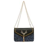 ANPTER Kleine Umhängetasche für Mädchen, modische Umhängetasche, Umhängetasche, Umhängetasche, für Kinder, Damen, Schwarze Schultertaschen für Damen