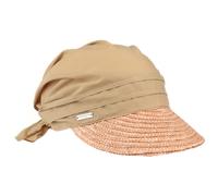 Seeberger Damen Strohcap mit Strohbortenschild Mittelbeige, onesize