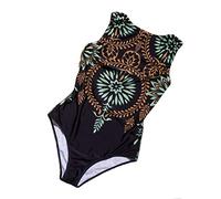 Ansenesna Badeanzug Damen Brazilian Vintage Bauchweg Bikini Frauen Hochgeschlossen Verschluss Bademode