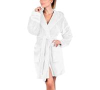 Ansenesna Bademantel Damen Flauschig Kurz Winter Bademantel Damen mit Kapuze Fleece Bademäntel Kuschelig Plüsch Schlafanzug Frauen Warm Bathrobe Kuschel Elegant Flauschiger Morgenmantel