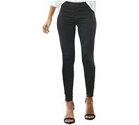 Ansenesna Hose Damen Gummibund Stretch Skinny Elegant Jeggings Frauen Eng Einfarbig Elastischer Bund Hosen (Schwarz,XXL)
