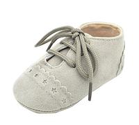 Ansenesna Krabbelschuhe Zum Schnüren Jungen Mädchen Wildleder Lauflernschuhe Baby Weiche Sohle Schuhe
