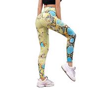 Ansenesna Leggings Damen Sport Schlangenmuster High Waist Hose Jogger Fitness Stretch Skinny Elegant Jogginghose Frauen Gummibund Gummizug Yoga Hosen Elastischer Bund Sporthose