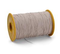 Anseom Elastisch Faden, 0.5mmx320m Gummikordel Stretch Fabric Crafting Beading Cord Faden für Armbändern, Halsketten, Schmuck Herstellung und DIY (cremefarben)