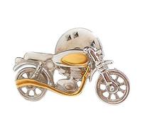 Anstecker Revers Pin Motiv Motorrad bicolor teilvergoldet m.i. Germany + Geschenkbox