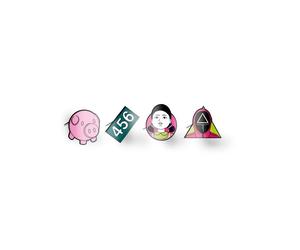 Anstecker Squid Game - Pin Set (4 Stck)