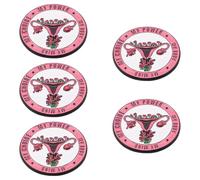 Anstecknadel Brosche 5 Stück Packung Legierung, Rosa Emaille, für Frauen | Elegant, Kompakt und Tragbar, Aufklärungshilfe für Kliniken und Formelle Anlässe, Schmuck für Fachpersonal