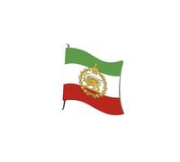 Anstecknadel mit iranischer Flagge, Edelstahl, alte persische iranische Karte, Ansteckbrosche, Heritage, Schmuck, Kleidung, Accessoires, Souvenir-Serie, Abzeichen, Geschenke für Damen und Herren