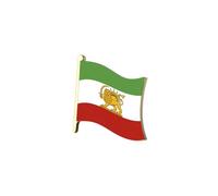Anstecknadel mit iranischer Flagge, Edelstahl, alte persische iranische Karte, Ansteckbrosche, Heritage, Schmuck, Kleidung, Accessoires, Souvenir-Serie, Abzeichen, Geschenke für Damen und Herren