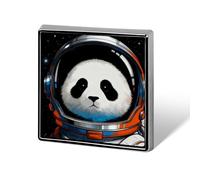 Anstecknadeln, Motiv: Weltraum, Astronaut, Panda, 2,5 cm, personalisierbar, Vintage-Anstecker für Taschen, Hüte, Jacken, Rucksäcke, Anzüge, Hemden, Kleidung, Dekoration, Schmucksammlung, Geschenke für