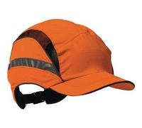 Anstoßkappe First Base 3 Classic Hi-Vis 52-65cm orange Mikrofaser EN812:A1 EN471