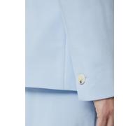 Comma Blazer Cotton Satin – antailliert mit Pattentaschen, blau, Gr. 36