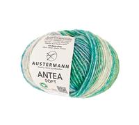 Antea Soft - Farbverlaufsgarn aus einer Baumwolle-Alpaka Mischung - 50g Effektwolle zum Stricken Farbe 03 - Avocado