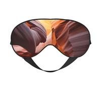 Antelope Canyon Schlafmaske aus Seide, elastisches Band, Reisen und Nickerchen, weiche Augenabdeckung, Augenschutz für Reisen, Yoga, Nickerchen