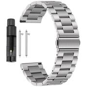 Antfly Uhrenarmband aus Metall 20mm,Edelstahlarmband für Uhr,Quick Release Uhrenarmbänder Ersatz für Herren und Damen- 20mm 22mm (20MM, Silber)
