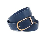 Anthoni Crown Damen Ledergürtel Gürtel, dunkelblau, 85