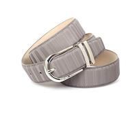 Ledergürtel ANTHONI CROWN, Damen, Gr. 100, grau, Rindsleder, unifarben, Gürtel, mit filigraner silberfarbener Dornschließe (62716618-100) grau