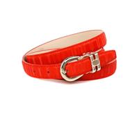 Anthoni Crown Damen Taillengürtel oder Hüftgürtel Gürtel, Rot, 95