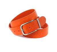 Anthoni Crown Herren Ledergürtel Gürtel, Orange, 100