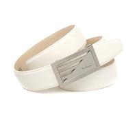 Anthoni Crown Herren Ledergürtel Gürtel, weiß, 115