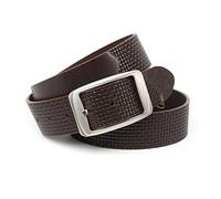 Anthoni Crown Unisex Damengürtel Gürtel, Dunkelbraun, 95