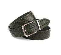 Anthoni Crown Unisex Damengürtel Gürtel, Dunkelgrün, 95