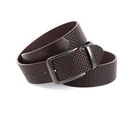 Anthoni Crown Unisex Ledergürtel BR3P4540 Gürtel, Dunkelbraun, 90