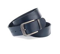 Anthoni Crown Unisex Ledergürtel Gürtel, Dunkelblau, 105