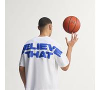 ANTHONY EDWARDS BELIEVE THAT T-SHIRT White / Lucid Blue XL