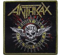Anthrax - Aufnäher zum Aufbügeln Fight 'Em (Einheitsgröße) (Gelb/Schwarz)