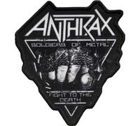 Anthrax - Aufnäher zum Aufbügeln Soldier Of Metal FTD (Einheitsgröße) (Schwarz/Weiß)