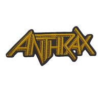 Anthrax - Logo - Aufnäher zum Aufbügeln (Einheitsgröße) (Gelb)