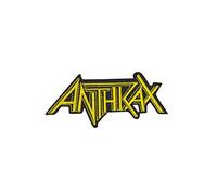 Anthrax Yellow Metal Band Aufnäher Besticktes Patch zum Aufbügeln Applique